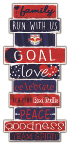 New York Redbulls Celebrations Stack Wood Sign -24"
