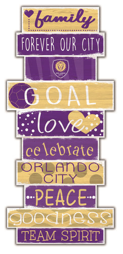 Orlando City Celebrations Stack Wood Sign -24