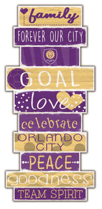 Orlando City Celebrations Stack Wood Sign -24"