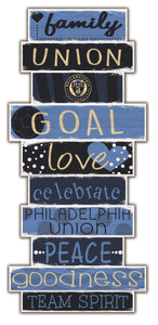Philadelphia Union Celebrations Stack Wood Sign