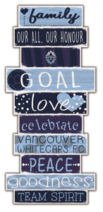 Vancouver Whitecaps Celebrations Stack Wood Sign