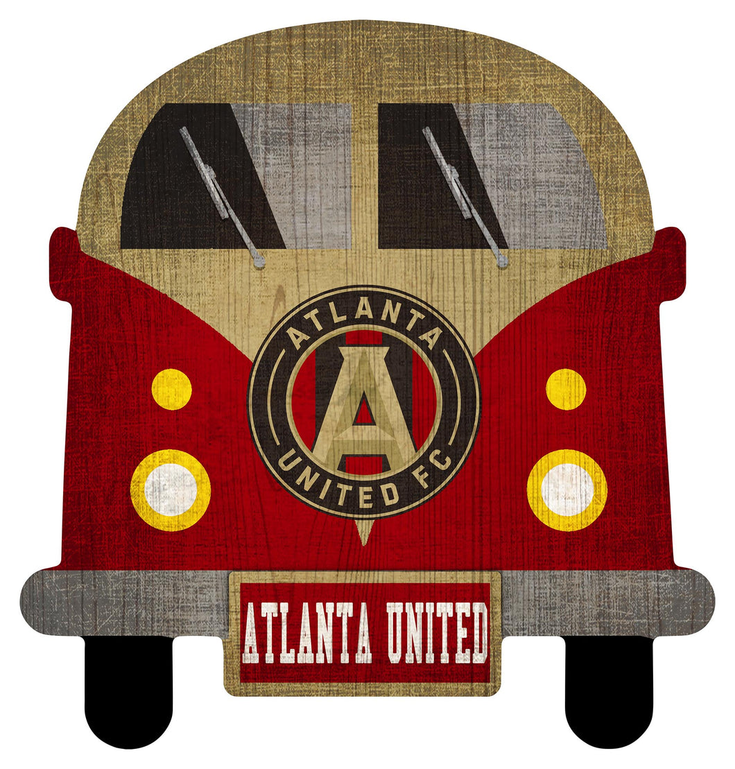 Atlanta United Team Bus Wood Sign