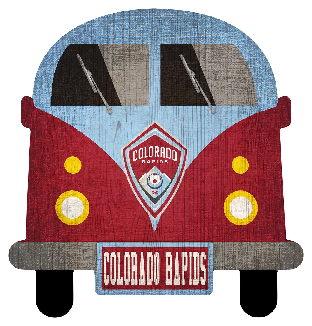 Colorado Rapids Team Bus Wood Sign