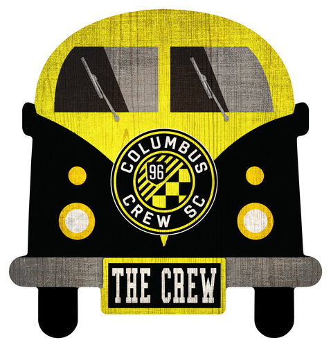 Columbus Crew Team Bus Wood Sign