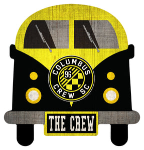 Columbus Crew Team Bus Wood Sign