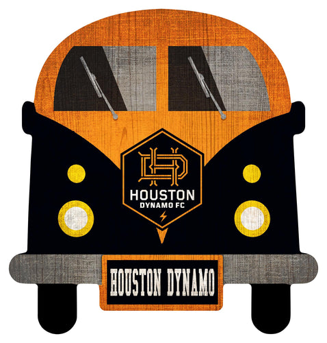 Houston Dynamo Team Bus Wood Sign
