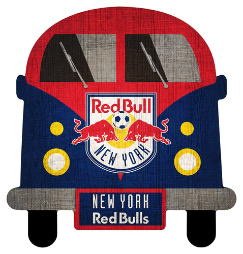 New York Red Bulls Team Bus Wood Sign