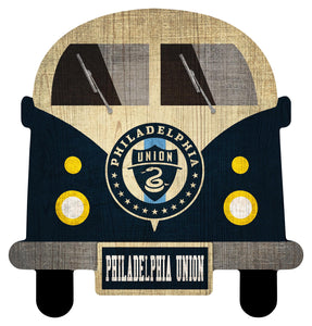 Philadelphia Union Team Bus Wood Sign