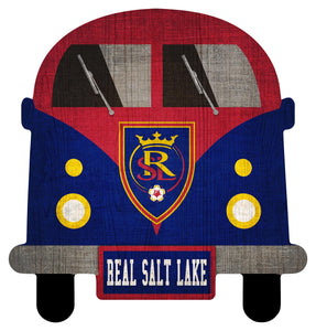 Real Salt Lake Team Bus Wood Sign