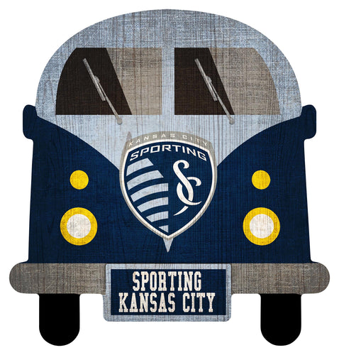Kansas City Sporting Team Bus Wood Sign