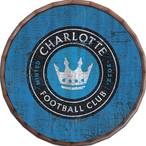 Charlotte FC Cracked Color Barrel Top - 24"