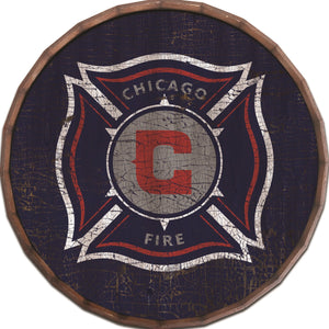 Chicago Fire Cracked Color Barrel Top - 24"
