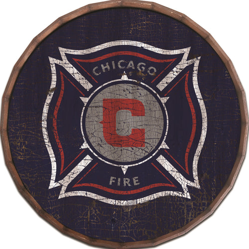 Chicago Fire Cracked Color Barrel Top - 16