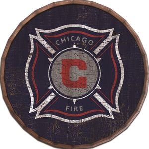 Chicago Fire Cracked Color Barrel Top - 16"