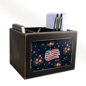 New England Revolution Floral Desktop Organizer