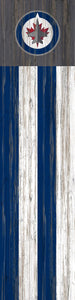 Winnipeg Jets Flag Door Leaner  12"x48"