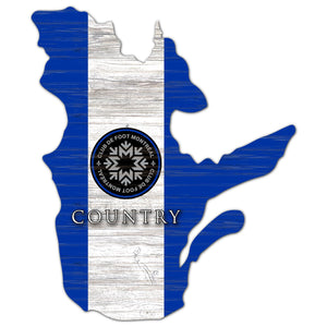 Montreal Impact Province Shape Wood Sign