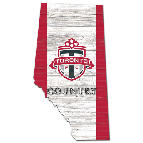 Toronto FC USA Shape Wood Sign