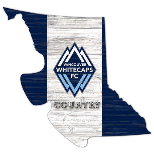 Vancouver Whitecaps Province Shape Wood Sign