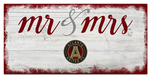 Atlanta United Mr. & Mrs. Script Wood Sign - 6