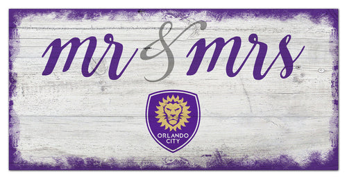Orlando City Mr. & Mrs. Script Wood Sign - 6