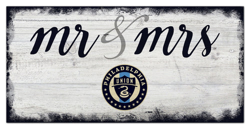 Philadelphia Union Mr. & Mrs. Script Wood Sign - 6