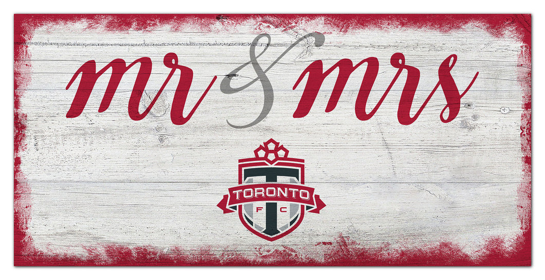 Toronto FC Mr. & Mrs. Script Wood Sign - 6