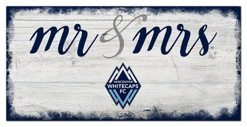 Vancouver Whitecaps Mr. & Mrs. Script Wood Sign - 6