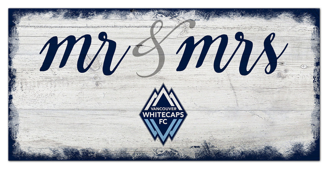 Vancouver Whitecaps Mr. & Mrs. Script Wood Sign - 6