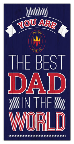 Chicago Fire Best Dad Wood Sign - 6