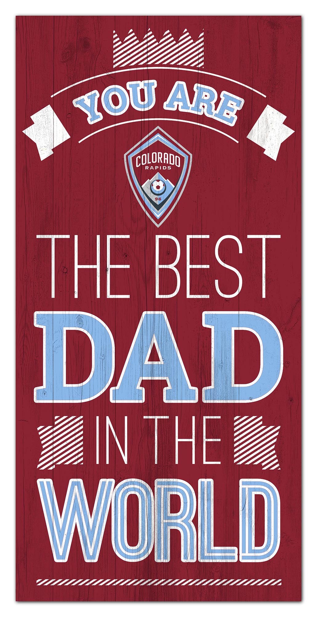 Colorado Rapids Best Dad Wood Sign - 6