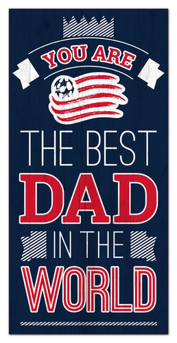New England Revolution Best Dad Wood Sign - 6