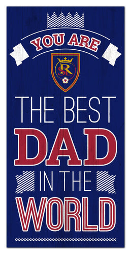Real Salt Lake Best Dad Wood Sign - 6