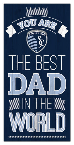 Sporting KC Best Dad Wood Sign - 6