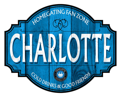 Charlotte FC Homegating Wood Tavern Sign