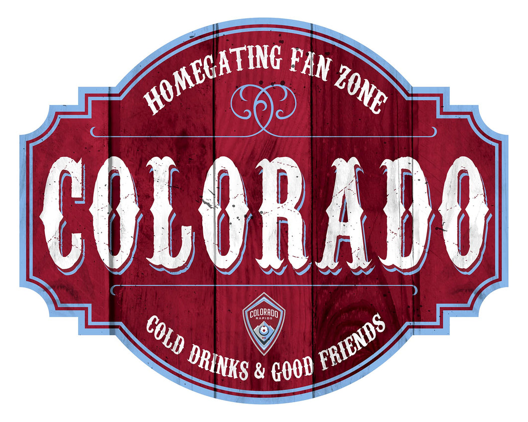 Colorado Rapids Homegating Wood Tavern Sign