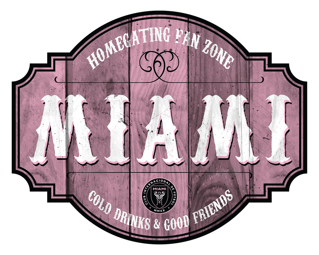 Inter Miami CF Homegating Wood Tavern Sign