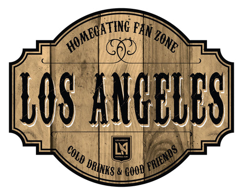 Los Angeles FC Homegating Wood Tavern Sign