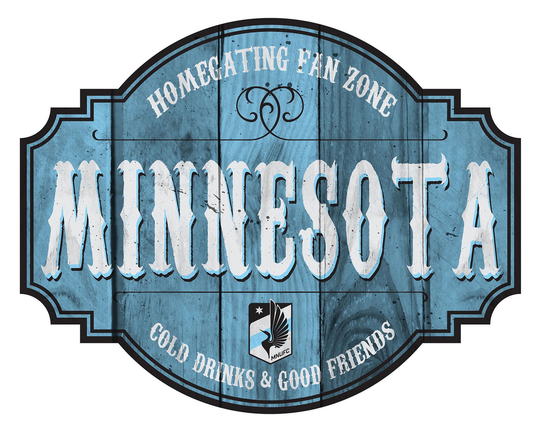 Minnesota United Homegating Wood Tavern Sign