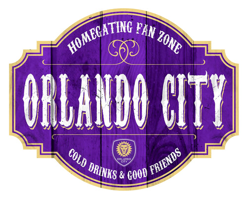 Orlando City Homegating Wood Tavern Sign