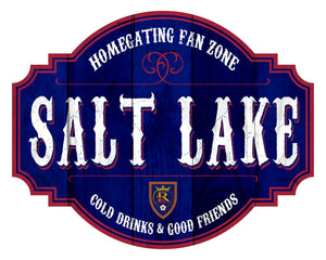 Real Salt Lake Homegating Wood Tavern Sign