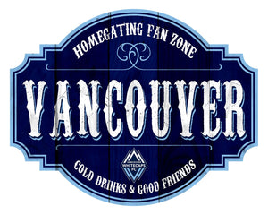 Vancouver Whitecaps Homegating Wood Tavern Sign -12"