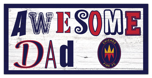 Chicago Fire Awesome Dad Wood Sign - 6