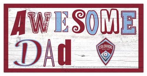 Colorado Rapids Awesome Dad Wood Sign - 6