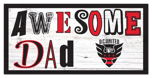 D.C. United Awesome Dad Wood Sign - 6