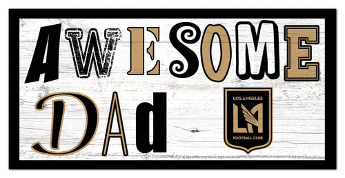 Los Angeles FC Awesome Dad Wood Sign - 6