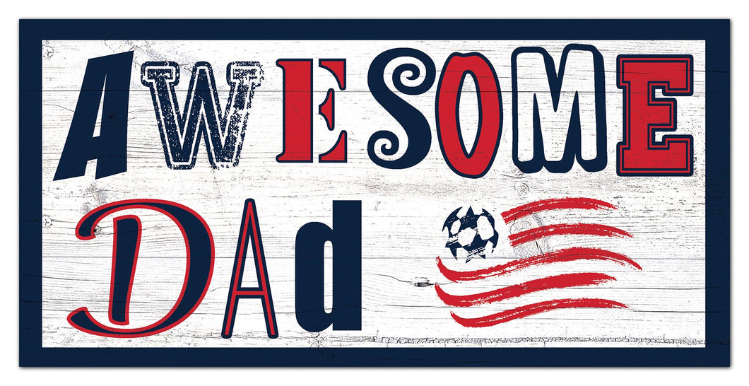 New England Revolution Awesome Dad Wood Sign - 6