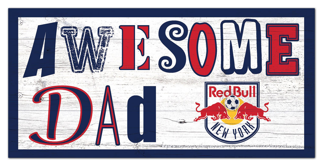 New York Red Bulls Awesome Dad Wood Sign - 6