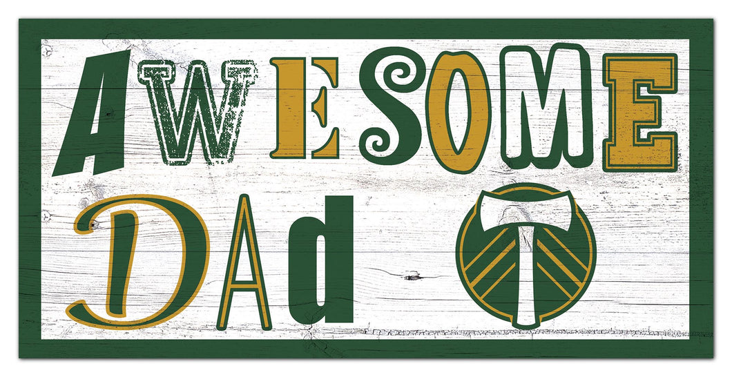 Portland Timbers Awesome Dad Wood Sign - 6