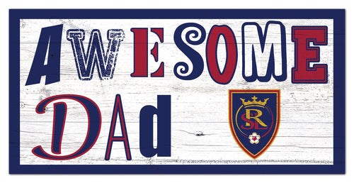 Real Salt Lake Awesome Dad Wood Sign - 6